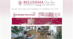 Desktop Screenshot of bellissima-spa.com
